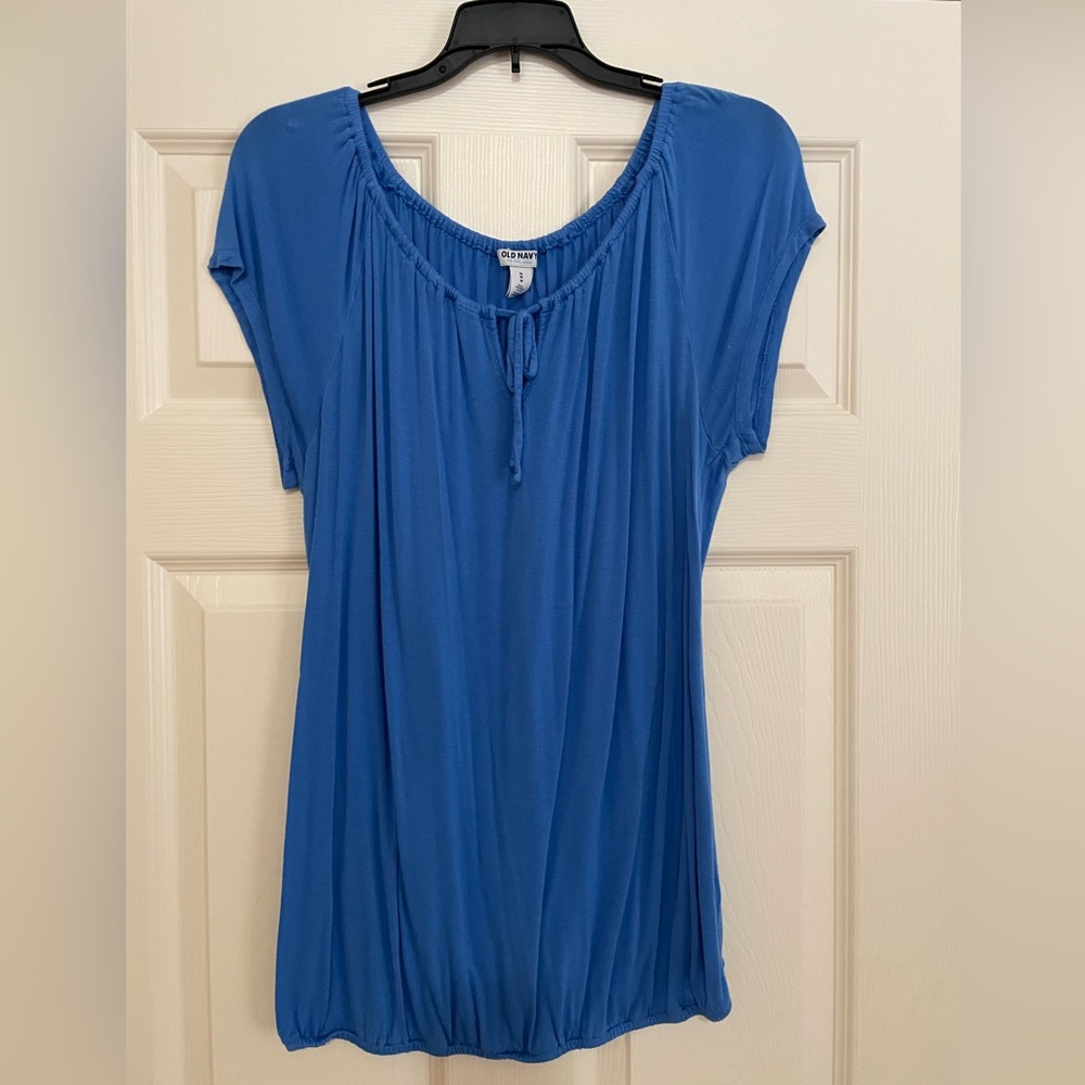 Old Navy Boho Blouse Azure Like You (Blue) Size M Tall